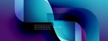 Soyut sıvı şekilleri canlı mavileri, morları harmanlıyor. Modern tasarım gradyan örtüler, dinamik bileşimler içerir. Metin arkaplan tasarımı okur.