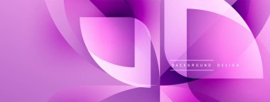 Soyut mor tasarım. Pürüzsüz akış şekilleri dinamik görsel efektler yaratır. Arkaplan ve afişler için modern grafik ögesi.