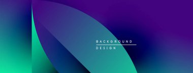 Soyut gradyan tasarımı. Canlı maviler, morlar, yeşiller pürüzsüz bir şekilde harmanlanmış. Metin arka plan dizaynını sağ merkezde okuyor. Minimalist estetik.