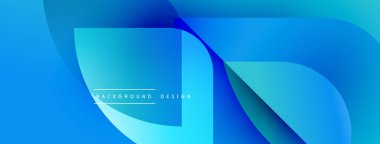 Soyut mavi tasarım akışkan şekiller, gradyanlar içerir. Modern estetik, dijital arka planlar ve sunumlar için uygun. Düz eğriler dinamik görsel efekt yaratır.