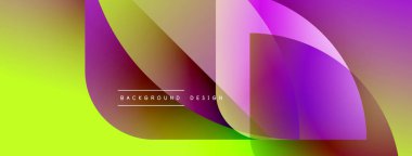 Soyut enerjik tasarım akış şekilleri, gradyanlar. Sarı, morumsu, mor renkler dinamik görsel etki yaratır. Modern estetik.