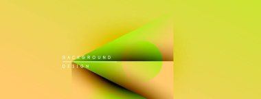 Soyut eğim arkaplanı. Sarı, turuncu, yeşil renkler düzgün bir şekilde harmanlanır. Metin elementli minimalist tasarım. Modern görsel kompozisyon.