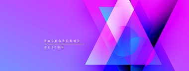 Soyut eğim arkaplanı. Geometrik şekiller örtüşür ve canlı bir görsel etki yaratır. Modern tasarım elemanları.