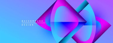 Soyut canlı tasarım, üst üste binen daireler, gradyanlar. Mavi, mor renkler dinamik görsel efekt yaratır. Modern, şık arkaplan.