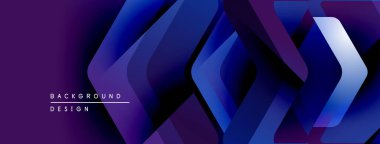 Soyut geometrik desen. Mor, mavi gradyanlar dinamik görsel doku yaratır. Arka planlar için modern tasarım ögesi.