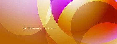 Soyut renkli çemberler üst üste binerek, sıcak bir değişim etkisi yaratıyor. Metin, kompozisyon içerisindeki arkaplan tasarımını okur.