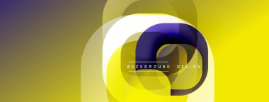 Soyut geometrik bileşim. Sarı, mor katmanlar dinamik görsel efekt yaratır. Arkaplan ve sunumlar için modern tasarım ögesi.