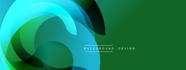 Soyut sıvı şekilleri, canlı mavi, yeşil gradyanlar. Arka planlar, afişler, sunumlar için modern tasarım unsuru. Düz geçişler dinamik görsel efekt yaratır.