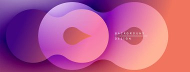 Soyut sıvı şekilleri mor, pembe ve turuncu renkleri harmanlıyor. Modern tasarım sonsuzluk sembolünü çağrıştırıyor, değişim etkisi. Minimalist arkaplan dokusu.