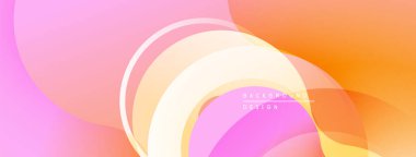 Soyut sıvı şekiller, yumuşak pembeler, portakallar modern arka plan oluşturur. Minimalist tasarım, nazik gradyanlar görsel cazibe sunar.