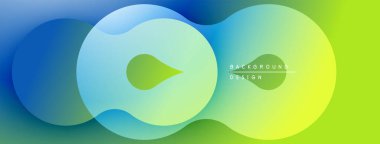 Soyut sıvı şekilleri mavi ve yeşil renkleri harmanlıyor. Modern tasarım sonsuzluk sembolünü çağrıştırıyor, pürüzsüz gradyanlar mevcut. Minimalist arkaplan dokusu.