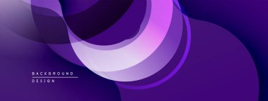 Soyut mor dalgalar dinamik arkaplan yaratır. Pürüzsüz eğimler, akış şekilleri hareketi, modern tasarım estetiğini akla getiriyor..