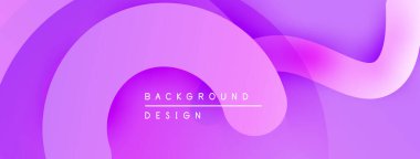Soyut mor dalgalar akan arka plan yaratır. Yumuşak eğimler, modern tasarım elementleri görsel ahenk sunar.