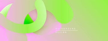 Soyut sıvı şekiller, pastel renklerin karışımı. Yumuşak eğimler modern tasarım yaratır. Minimalist kompozisyon, hafif arkaplan.