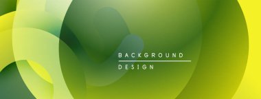 Soyut gradyanlar çakışıyor, yumuşak görsel akış yaratıyor. Sarı, yeşil renkler modern estetik sunarak tasarıma hükmediyor.