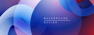 Soyut sıvı şekiller, canlı maviler, morlar modern arka plan yaratır. Minimalist tasarım, pürüzsüz gradyanlar görsel cazibe sunar.