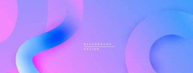 Soyut sıvı şekilleri mor, mavi renkleri harmanlıyor. Minimalist tasarım yumuşak, modern zemin yaratır. Metin arkaplan tasarımı okur.