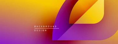 Soyut eğim arkaplanı. Sarı, mor renkler düzgün bir şekilde harmanlanır. Minimalist tasarım metin elementleri, modern estetik içerir.