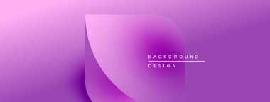 Soyut mor eğimli arkaplan. Üst üste binen katmanlar derinlik yaratıyor, dijital projeler için modern tasarım unsuru. Minimalist estetik.