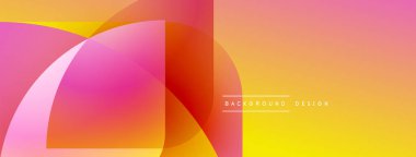 Soyut renkli şekiller çakışıyor. Gradyan renkler harmanlanarak, dinamik görsel efekt yaratır. Arka planlar için modern tasarım ögesi.