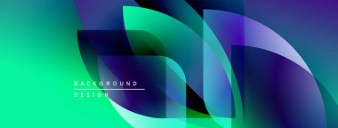 Soyut sıvı şekiller, canlı turkuaz, mor gradyanlar. Modern arkaplan tasarımı, dinamik kompozisyon, pürüzsüz geçiş.