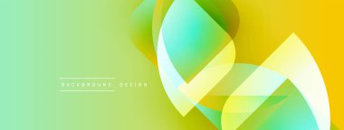 Soyut sıvı şekilleri örtüşür ve canlı bir arkaplan oluşturur. Sarı, yeşil renkler tasarımda baskın. Modern, dinamik kompozisyon.
