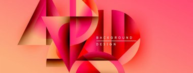 Soyut geometrik şekiller üst üste binerek canlı kırmızı ve turuncu renkler yaratıyor. Modern tasarım metin arkaplan tasarımı içerir. Yumuşak geçişler, dinamik kompozisyon.