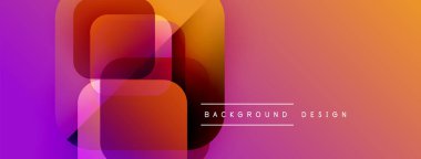 Soyut geometrik şekiller örtüşür, canlı bir değişim etkisi yaratır. Mor, turuncu renkler tasarımda baskın. Modern, şık arkaplan.
