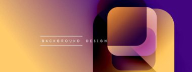 Soyut eğim arkaplanı. Üst üste binen kareler modern tasarım yaratır. Metin arka plan tasarımı okur. Basit, canlı renkler sunar.