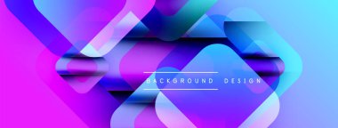 Soyut enerjik katmanlar dinamik arkaplan oluşturur. Mor, mavi renkler harmanlanarak modern tasarım elementini oluşturur. Metin arkaplan tasarımı okur.