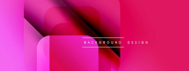 Soyut pembe tasarım. Üst üste binen şekiller dinamik görsel efekt yaratır. Modern, canlı, arka planlar ve sunumlar için uygun..