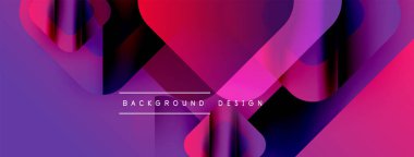 Soyut dinamik eğimler, dalgalı şekiller, canlı mor renkler, mor renkler. Arkaplan ve sunumlar için modern tasarım ögesi.