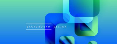 Soyut eğim arkaplanı. Mavi, turkuaz renkler düzgün bir şekilde harmanlanır. Yuvarlak dikdörtgenler, dinamik görsel efekt yaratır. Metin arkaplan tasarımı okur.