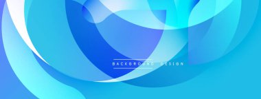 Soyut mavi dalgalar, akan şekiller dinamik bir zemin oluşturur. Eğilim etkisine sahip modern tasarım, pürüzsüz geçişler.