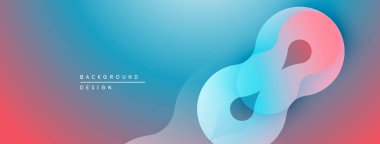 Soyut arkaplan özellikleri akan şekiller, değişken renkler. Pembe, mavi renkler düzgün bir şekilde modern tasarımı oluşturur. Minimalist estetik.