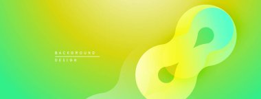 Soyut gradyan tasarım döngüleme biçimi. Sarı, yeşil renkler pürüzsüz bir geçiş yaratıyor. Minimalist estetik, modern arkaplan dokusu.