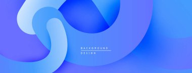 Soyut mavi dalgalar çağdaş arkaplan oluşturur. Yumuşak eğimler derinlik, hareket ve görsel uyumu işaret ediyor. Minimalist tasarım.