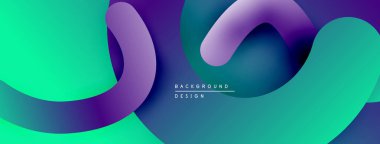 Soyut akışkan kurdeleler, canlı renklerin karışımı. Modern tasarım, pürüzsüz gradyanlar dinamik görsel etki yaratır. Arkaplan ögesi.