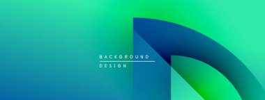 Soyut eğim arkaplanı. Mavi, yeşil renkler düzgün bir şekilde harmanlanır. Metin kaplamalı modern tasarım ögesi. Minimalist estetik.