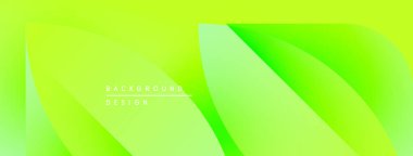 Soyut canlı yeşil arka plan. Üst üste binen katmanlar dinamik görsel efekt yaratır. Metin arka plan tasarımı okur. Yumuşak gradyanlar modern estetik sunar.