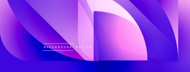 Soyut sıvı şekilleri, mor renkler, eğim etkileri. Arka planlar, afişler, sunumlar için modern tasarım unsuru. Yumuşak geçişler, dinamik kompozisyon.