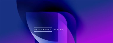 Soyut sıvı şekilleri, canlı mor mavi gradyanlar. Arka planlar, sunumlar, dijital sanat için modern tasarım öğesi. Minimalist estetik.