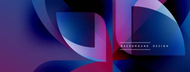 Soyut sıvı şekiller harmanlanır, canlı mor, mavi renkler yaratır. Modern tasarım hareketi, enerjiyi, görsel ilgiyi çağrıştırıyor.