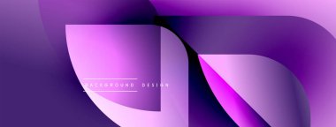 Soyut mor dalgalar, akışkan şekiller örtüşüyor. Gradyan etkileri olan modern tasarım, pürüzsüz geçişler. Minimalist arkaplan dokusu.