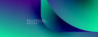 Soyut eğim arkaplanı. Canlı maviler, morlar, yeşiller pürüzsüz bir şekilde harmanlanmış. Minimalist tasarım metin arkaplan tasarımı içerir. Modern estetik.