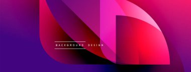 Soyut sıvı şekiller, canlı mor renkler, mor renkler. Modern tasarım ögesi, dinamik bileşim, düzgün gradyanlar mevcut.