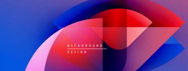 Soyut renkli şekiller dinamik arkaplan oluşturur. Gradyan renkler harmanlanarak modern tasarım elementini oluşturur. Metin arkaplan tasarımı okur.