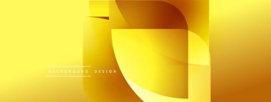 Soyut altın katmanlar dinamik bileşimler yaratır. Düz gradyanlar, modern tasarım, zarif görsel efektler. Parlak, sıcak tonlarda hakim imaj.