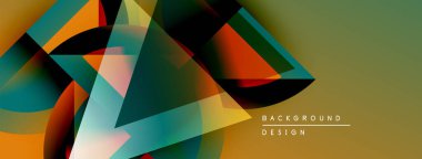 Soyut geometrik şekiller örtüşüyor, canlı renk eğimleri yaratıyor. Tasarım pürüzsüz geçişler ve modern estetik içeriyor. Arkaplan dijital sanatı öneriyor.