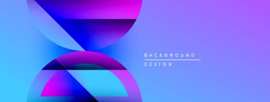 Soyut şekiller, canlı renklerin karışımı. Gradyan arka plan modern tasarım yaratır. Minimalist estetik, dijital projeler için uygun.